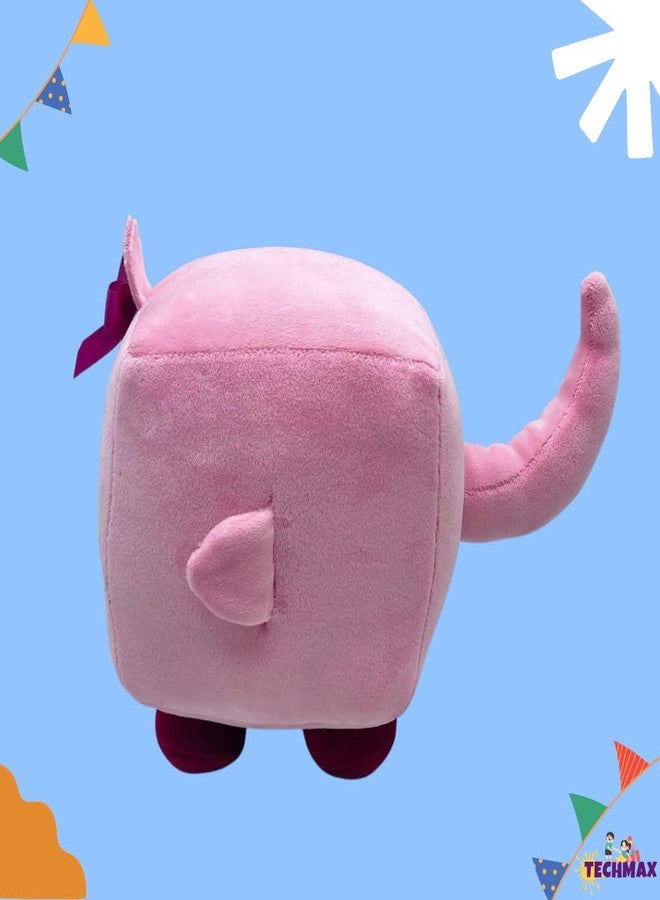 TechMax Solution لعبة TechMax Solution القطيفة الناعمة على شكل فيونكة مربعة لطيفة - Image 5